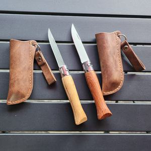 [캠핑일번가]캠핑식도 폴딩나이프 과도 가죽 보관케이스포함