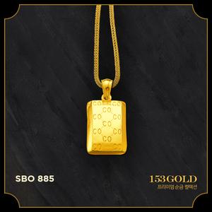 153골드 [최신]24K 순금 브랜드스타일 SBO 885 이태리 체인 10돈 목걸이 37.5g 체인 5D+펜던트 5D - 반지 팔찌는 검색