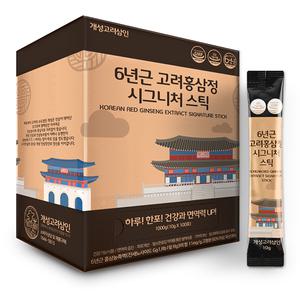개성고려삼인 6년근 홍삼정 시그니처 스틱, 10g, 100개입, 1개