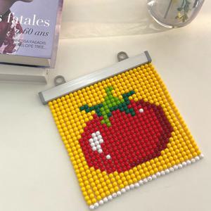토마토 비즈발 키트 DIY 만들기 20cm 커튼발 구슬발 커텐 공예