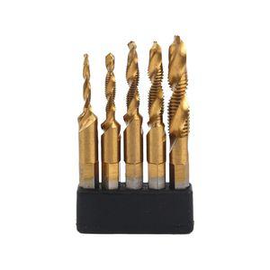 탭비트 탭핑기 스파리럴 탭드릴날 탭드릴날 스텐 탭비트 스파리럴탭 5PCS HSS4241