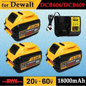 Dewalt FLEXVOLT용 배터리, 최대 20V, 60V, 18Ah, DCB609, 리튬 이온, DCB606, DCB612, DCB609, DCB205, DC