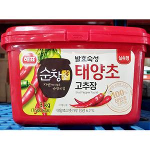 태양초 고추장 3kg 보통 매운맛 순창 실속형 대용량