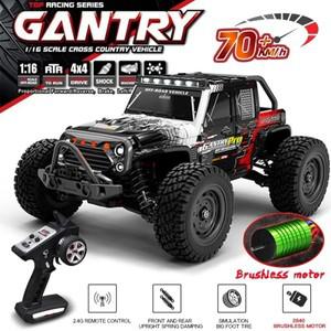 16103 PRO 1:16 4WD RC카, 브러시리스 모터, 리모컨 , LED 조명 장착 고속 오프로드 클라이밍 70 km/h, 2.4