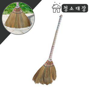[월드크린]청소대장 미얀마 화이트 롱 갈대비 청소 빗자루 머리카락