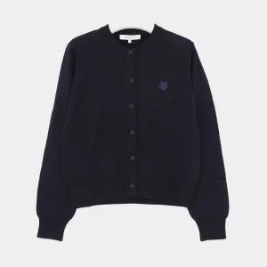 25SS 볼드 헤드폭스 울 크루넥 여성 가디건 MW00508KT1036 P476