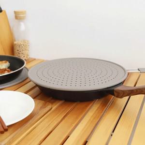 음식 덮개 기름튐방지 실리콘커버 조리 프라이팬 30cm