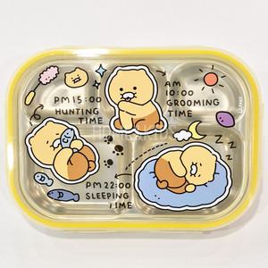 카카오프렌즈 춘식이 와이드 5구 스텐식판 도시락 어린이집 유치원 유아 아기 뚜껑 도시락통