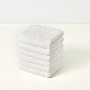 [솔레마망](신세계 사우스시티) 프리미엄 뱀부 페이스타월 클래식 무지 6p 전과정 국내생산 화이트 민트...