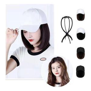 [JHQRNJVG_4B]캡모자 가발 여성가발 거치대 일체형 웨이브