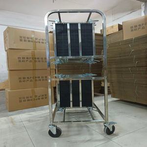 PCB랙 보관 회로 거치대 SMT PCB 방지 슬롯 자재 3보드2열 스텐 회로판 350mm 홈 길이 200매
