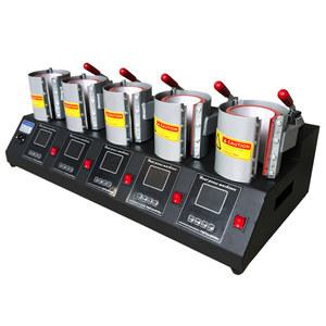 5구 머그컵 기 열전사 로고 열전 답례품 기계 220V 제작 LCD 머그 승화