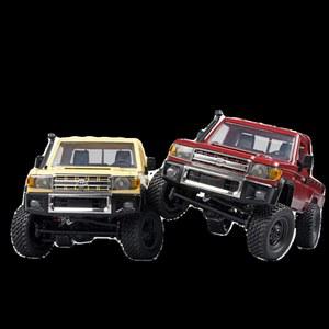 ZWN 112 레트로 LED 2 4G 4WD 체중계 무선 버기 조립 미니 차량 카트 픽업 1 MN82사막옐로우 싱글 배터리 1개 35분