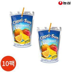 농심 카프리선 오렌지망고 200ml x 10개