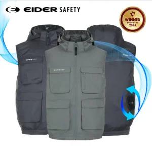 조끼 아이더 SAFETY 에어로쿨링 베스트1 공기순환 팬 선풍기 아이스팩 근무복 작업복 워크웨어