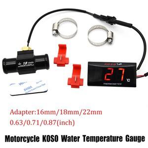 오토바이 대시보드 ° C Koso 수온 게이지 XMAX250 300 NMAX CB 400 CB500X 용 자동차 오토바이 온도 센서