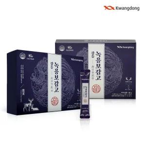 광동 메모리365 녹용보감고 2박스 60포 녹용진액 스틱 엑기스 활력 기력