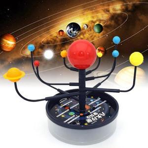 태양계 9 개의 행성 모델 과학 키트 1 세트, DIY 조립, 부모-자녀 상호 작용 천문관 장난감, 어린이 교육