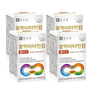 종근당 활력비타민B 플러스 800mgx60정(4개)수용성 D