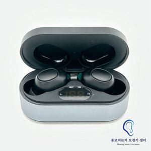 -2025년형 귓속 이어폰형 음성증폭기 G400/충전식 90시간 사용 초간단 원버튼