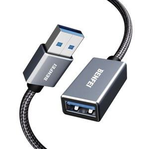 BENFEI USB 3.0 연장 케이블 16피트, 웹캠, 카메라, 휴대폰, 허브, 마우스, 키보드, 프린터, 하드 드라이브, 헤드셋과 호환되는 나일론 브레이드