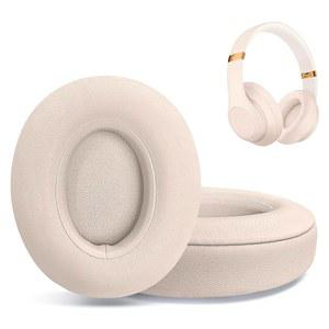 Beats Studio 2 및 3 유선 무선 헤드폰, 이어 쿠션, 헤드셋 이어패드, 부드러운 단백질 가죽-핑크 이어컵 커버 교체용 이어패드