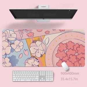 장패드 천연 마우스 패드 750x300 캐릭터 사무용 블루 디바 동물 블루