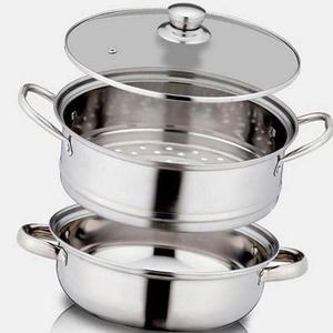 (제스트)대형 28cm 인덕션겸용 곰솥 2단스텐 찜솥 찜기 찜냄비