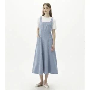 플라스틱아일랜드 뷔스티에 데님 롱 원피스 (PQ2DO401)