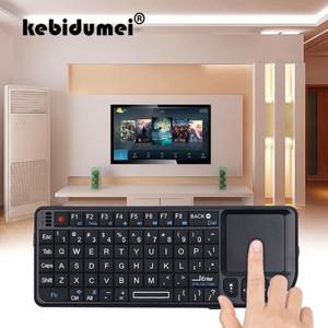 Kebidumei 고품질 2.4G RF 무선 키보드 3 In 1 PC 노트북 스마트 TV 박스 용 터치 패드 마우스가있는 새