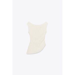 [국내배송]자라 ZARA 드레이프 텍스처 탑 - 크림890427
