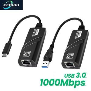 10/100/1000Mbps USB 3.0 Wired Network Card USB To Rj45 Lan Ethernet Adapter Converter Gigabit for PC