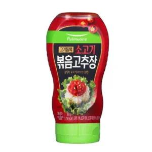 풀무원 튜브 고기듬뿍 소고기 볶음고추장 한식 캠핑 360g