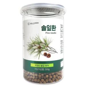 헬로우그린 국산 솔잎 환 250g 통 송엽 소나무잎 건강환 한방영양제 송엽환 소나무잎환