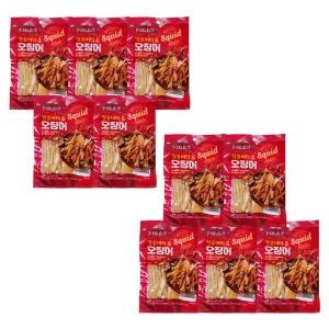 [소비기한 25.10.09] 정화 땅콩버터&오징어 50g 5+5 편의점 주전부리 건어물 반건조 오징어 버터구이
