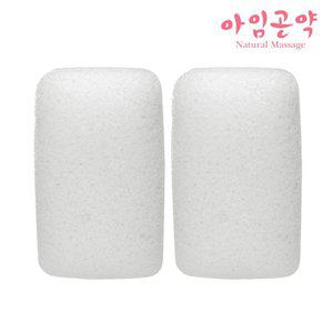 [기타]아임곤약 식물성 곤약스펀지 아기목욕 중형화이트2p