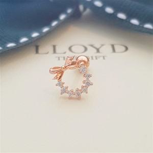 [롯데백화점]로이드 [GB] 로맨틱 리본포인트 14K GOLD 골드 피어싱 LPFF2125G