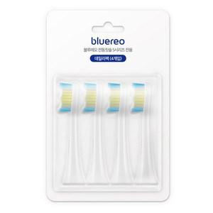 블루레오 음파 전동칫솔 bluereo S100 S150 S시리즈 전용 칫솔모 혼합색상 4개입 1세트