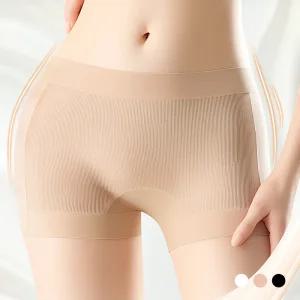 여성 팬티 사각 드로즈 속옷 속바지 심리스 3매1세트 무봉제 뱃살 똥배 힙업 보정 이너 위생 노라인 햄팬티
