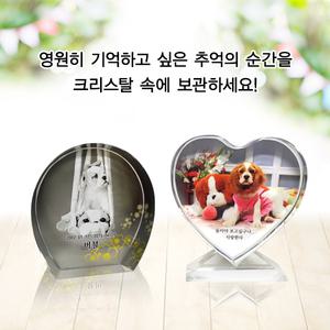 반려견위패/반려견 납골당액자/반려동물 크리스탈 사진/반려동물추모사진/애견위패/애견액자