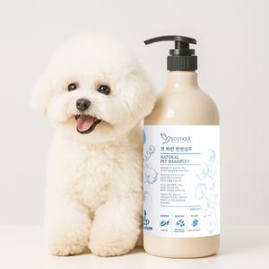 에코띠끄 개하얀 천연애견샴푸 980ml (샴푸린스겸용)