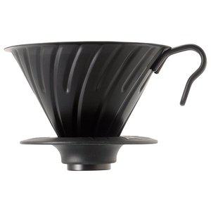 메가커피 하리오 V60 메탈드립퍼 1 4인용 블랙VDM 02MB