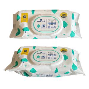 코코토토데일리 깨끗한 물티슈150매