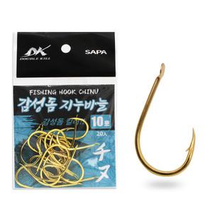 DK 감성돔 지누바늘 10호 골드 20개입 낚시바늘