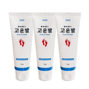 웰빙헬스 고운발 풋크림 튜브 발각질 보습 120g 3개