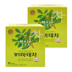송원 웰빙마테차 40T x 2개 티백차 차 마테 마테차 전통차 웰빙 웰빙차 자부심 깔끔한