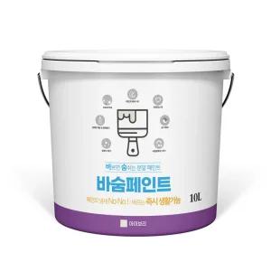 친환경 바숨 페인트 베란다 벽지 목재 아토피 곰팡이 결로 방지 제습 탈취 새집증후군 셀프 10리터