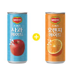 델몬트 스퀴즈에이드 240ml 사과15개+오렌지15개(총30캔)/무/배