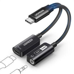 유선이어폰 젠더 동시충전 C to 3.5mm Hi-Res DAC+C타입 PD 충전 U-25837