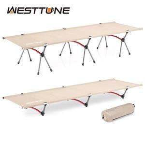 야전침대 캠핑 간이 침대 WESTTUNE 휴대용 접이식 초경량 알루미늄 합금 수면 야외 하이킹 배낭 여행